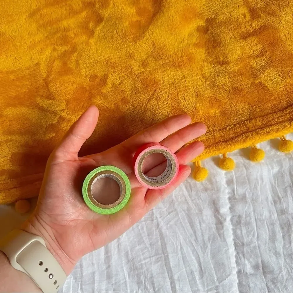 Duck Tape Brand Neon Mini Tape Set of 2 Craft Scrapbook Journaling